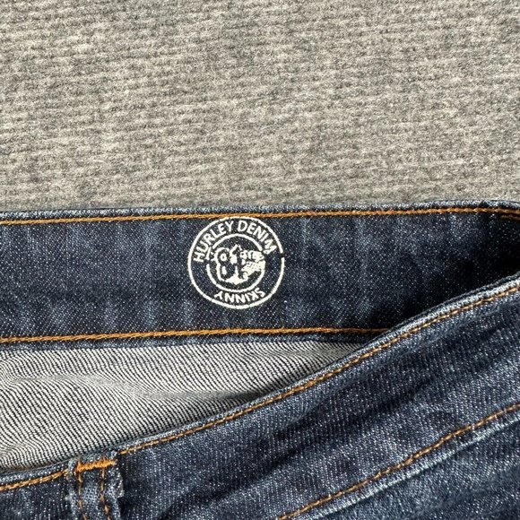 Hurley Jeans Womens 28/8 Ultra Low Rise Skinny Designer Denim Stretch Modern Y2K - Picture 9 of 13
